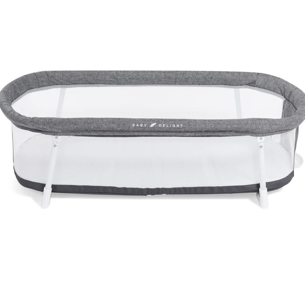 Baby Delight Gray Portable Bassinet